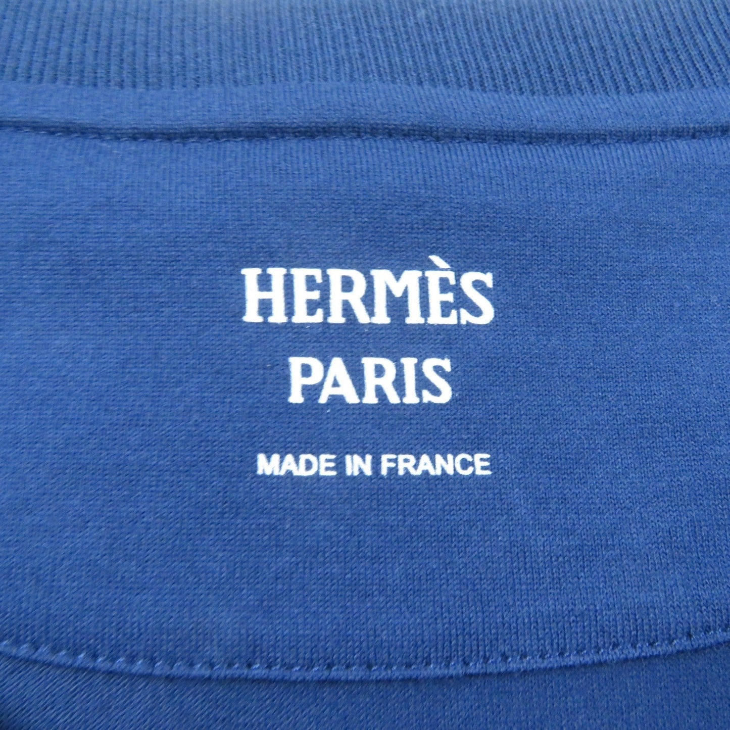 HERMES Short sleeve T-shirt cotton Navy 34