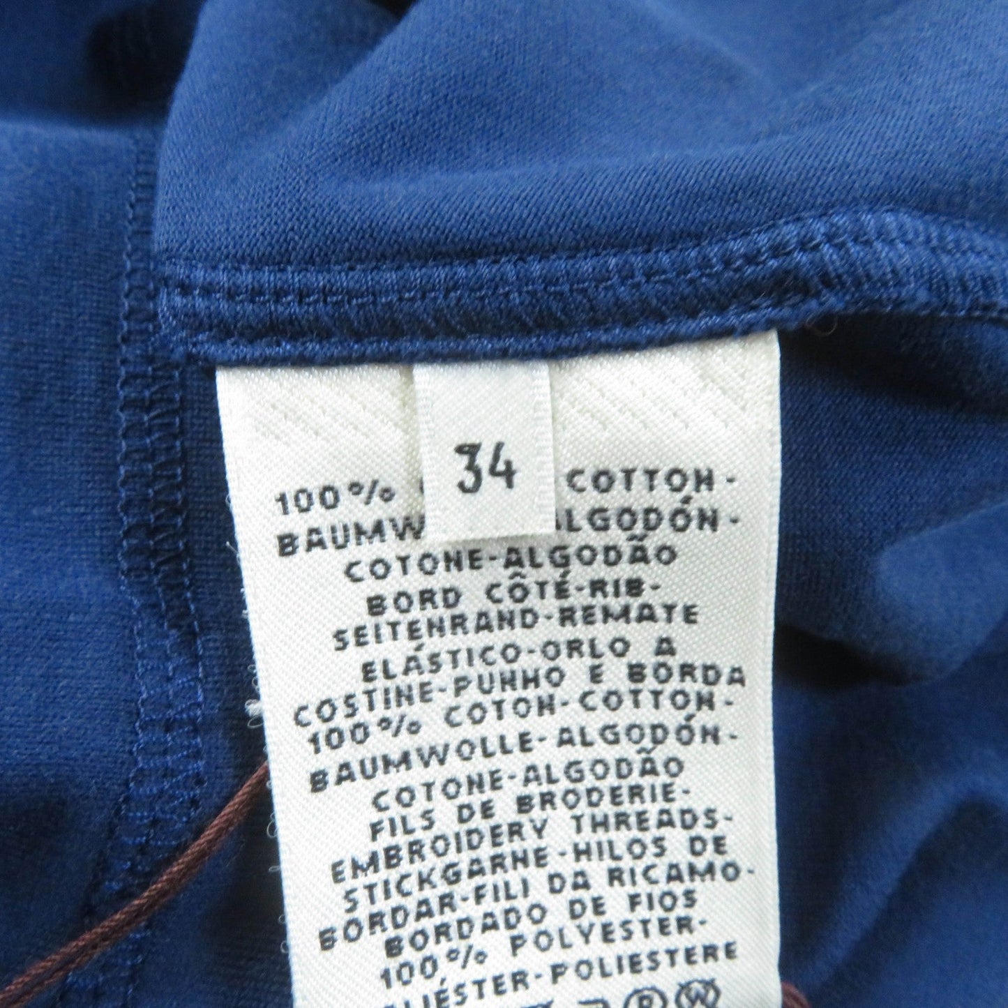 HERMES Short sleeve T-shirt cotton Navy 34
