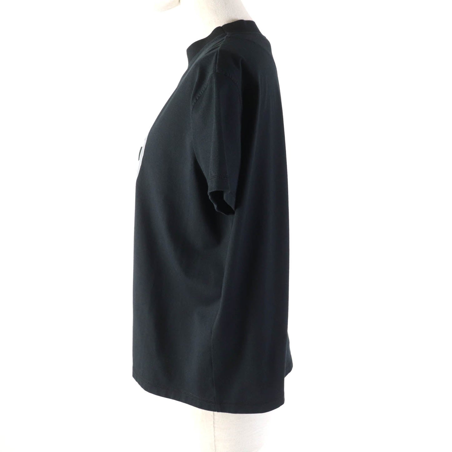 HERMES Short sleeve T-shirt 2H4604DU cotton black PROMENADE MATIN Morning walk 34