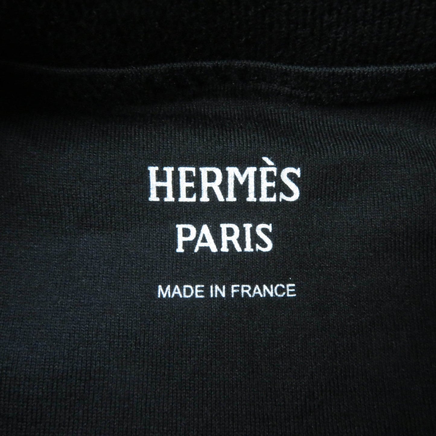 HERMES Short sleeve T-shirt 2H4604DU cotton black PROMENADE MATIN Morning walk 34