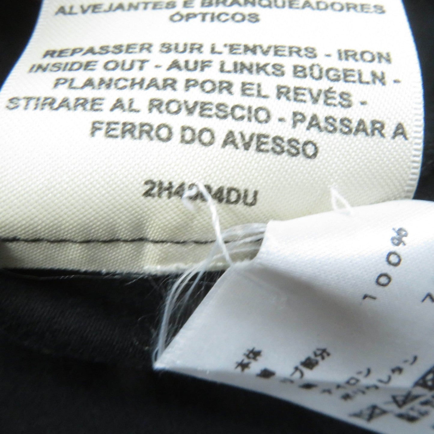 HERMES Short sleeve T-shirt 2H4604DU cotton black PROMENADE MATIN Morning walk 34