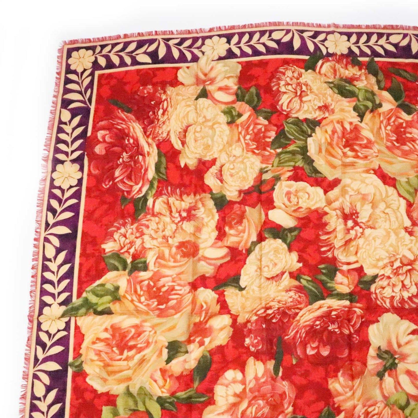 GUCCI Stall Main: 70% wool, Main: 30% silk red multi Women Used