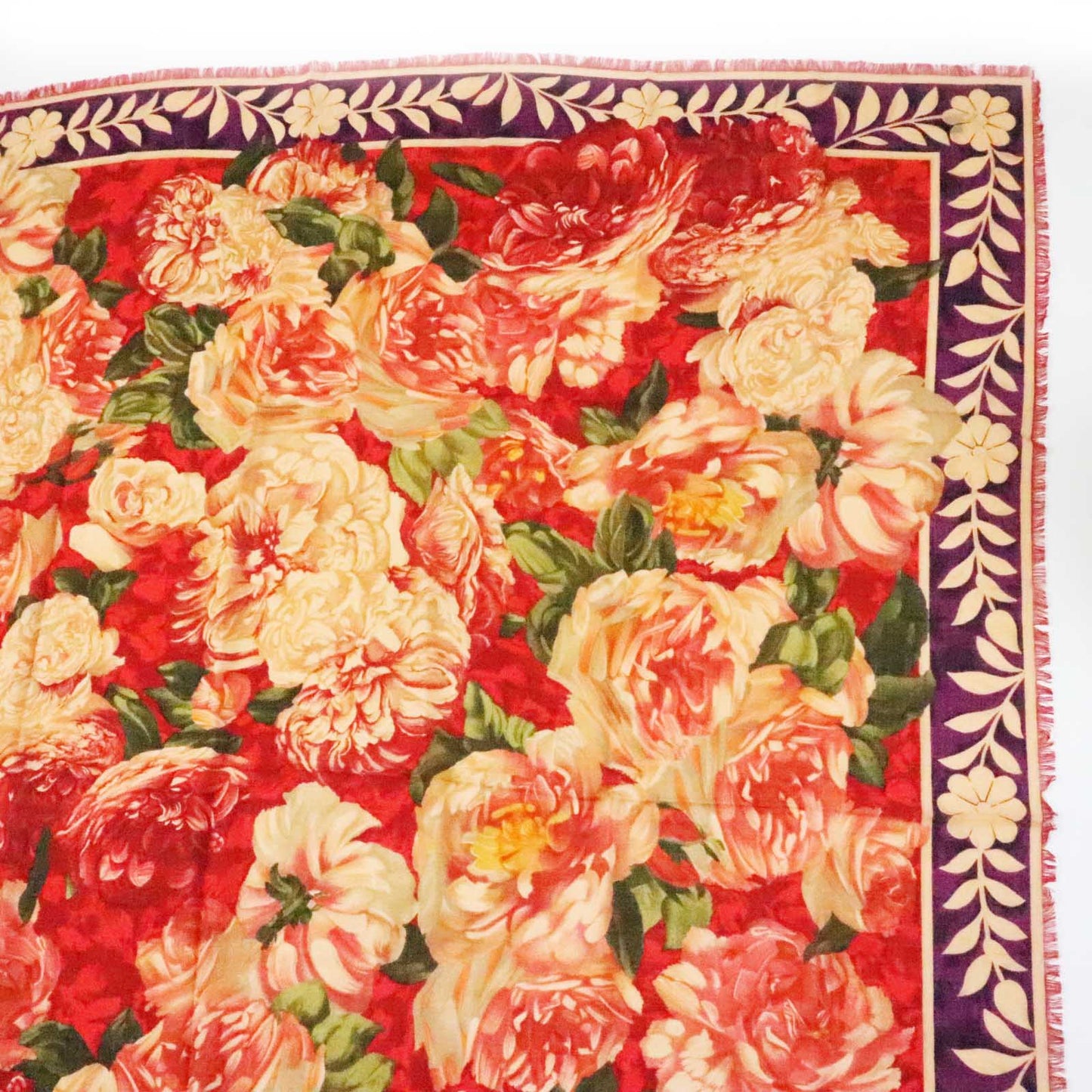GUCCI Stall Main: 70% wool, Main: 30% silk red multi Women Used
