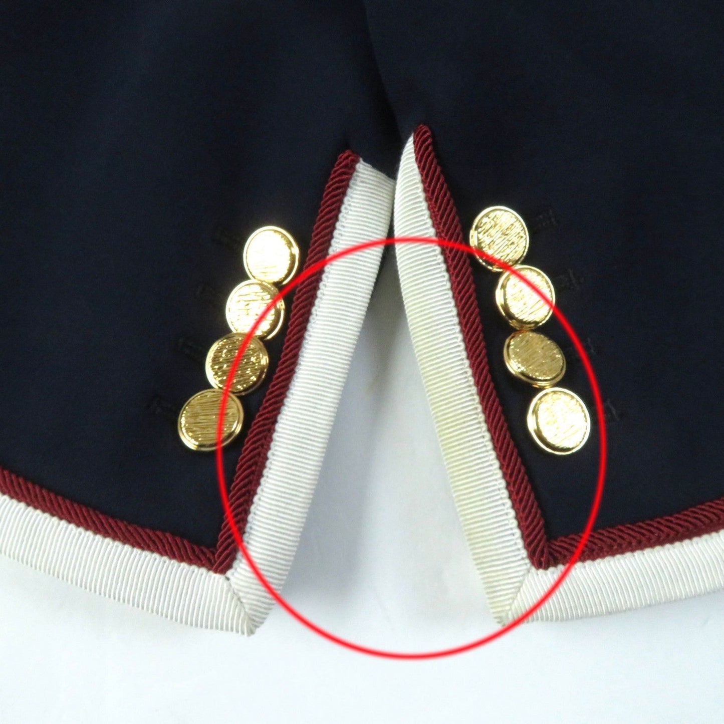 GUCCI tailored jacket 523859 Main: 97% rayon, Main: 3% polyurethane, Part: 100% polyester, Part: 50% cotton, Part: 50% rayon, Lining: 100% silk Navy Women 42 Used