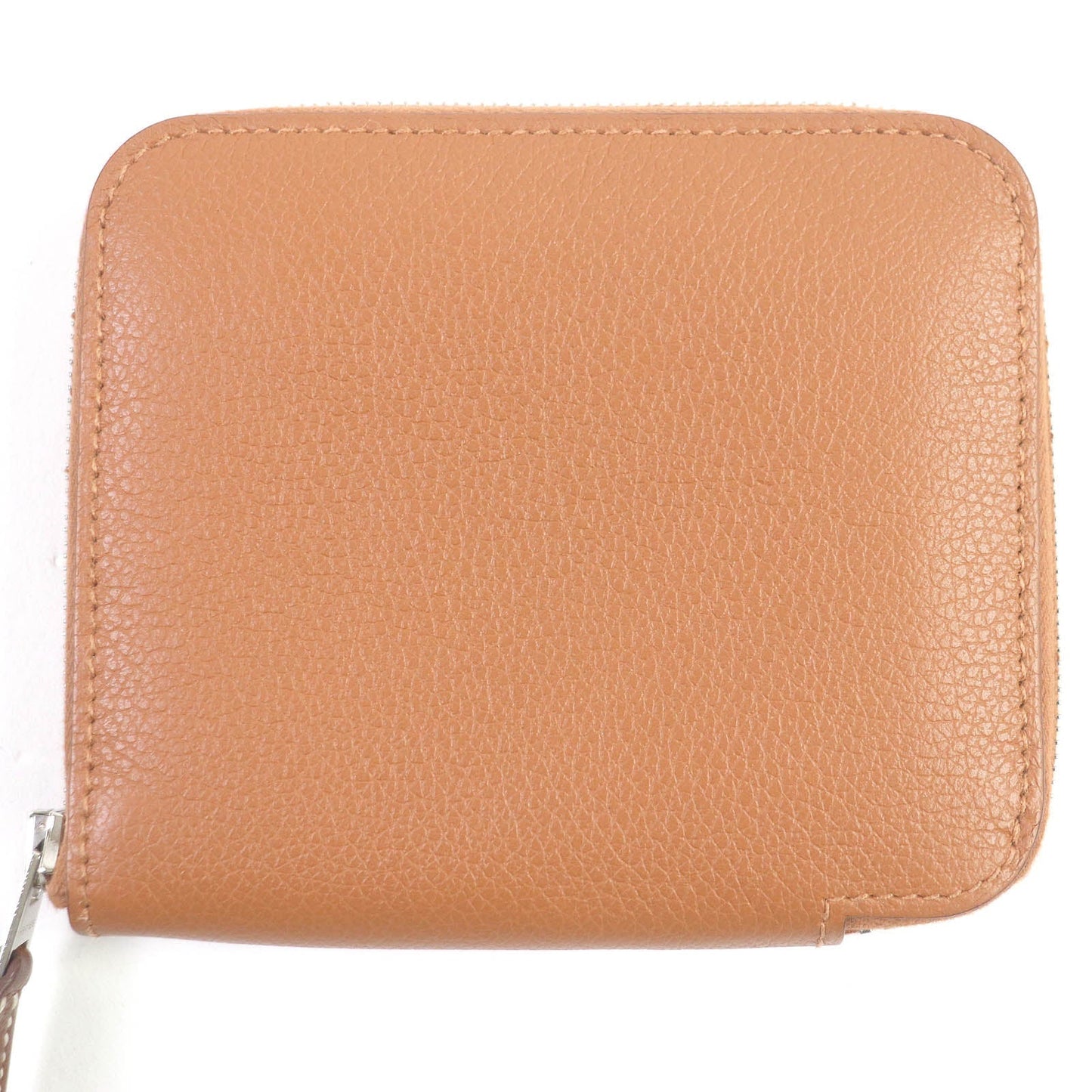 HERMES Coin case Evercolor Biscuit Azap compact
