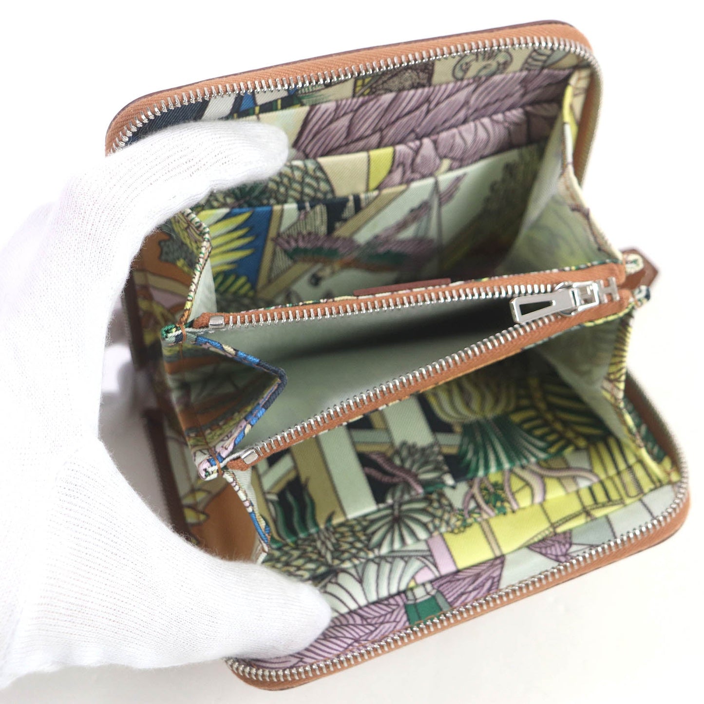 HERMES Coin case Evercolor Biscuit Azap compact