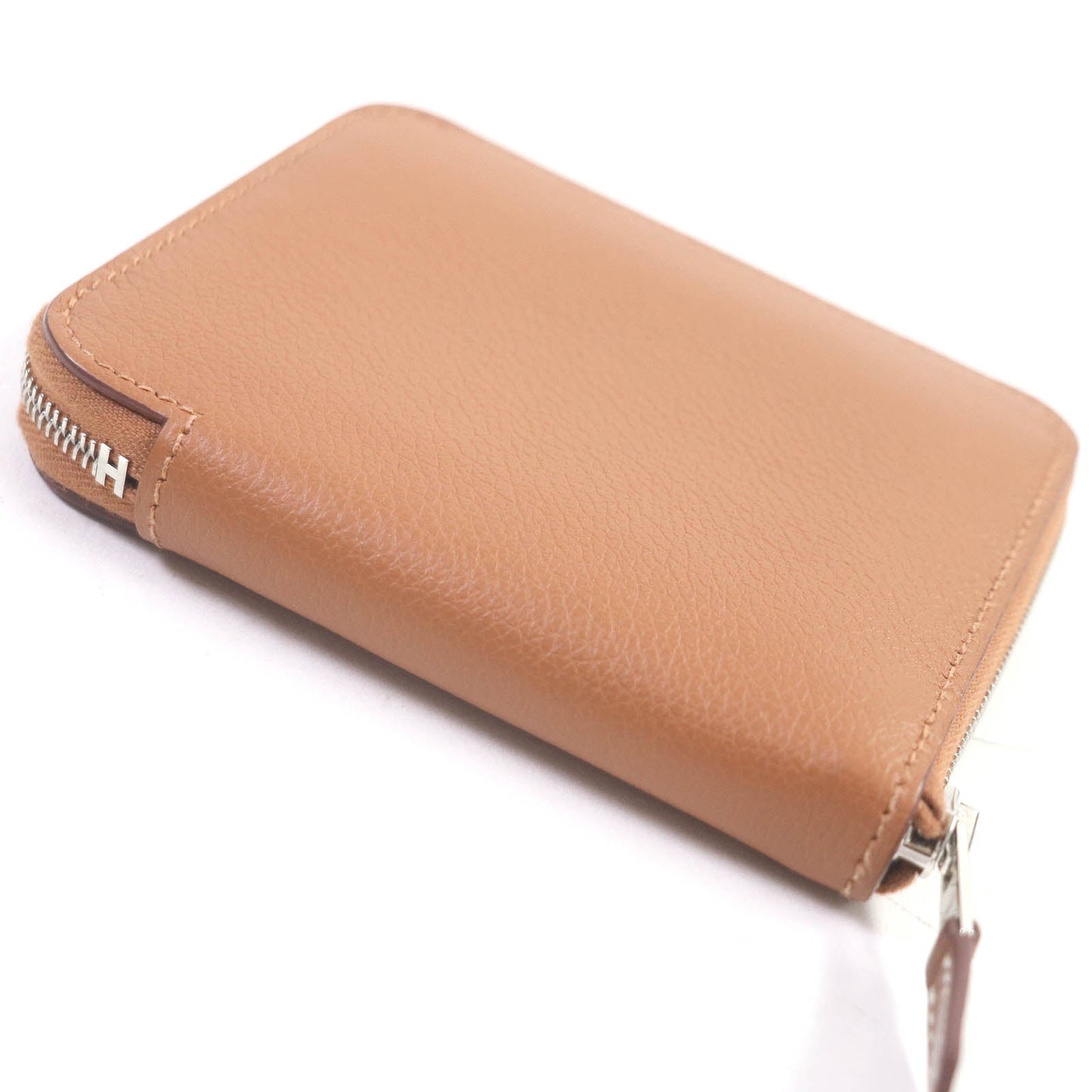HERMES Coin case Evercolor Biscuit Azap compact