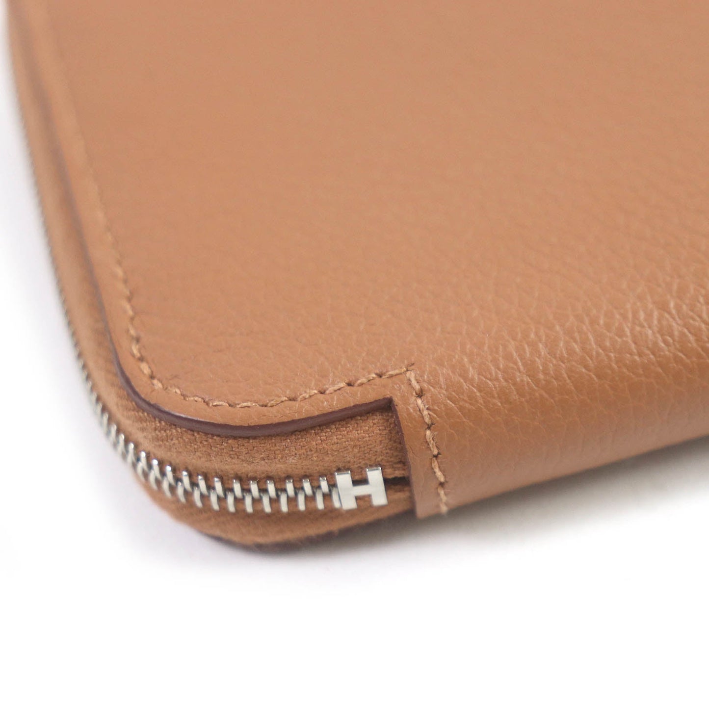 HERMES Coin case Evercolor Biscuit Azap compact