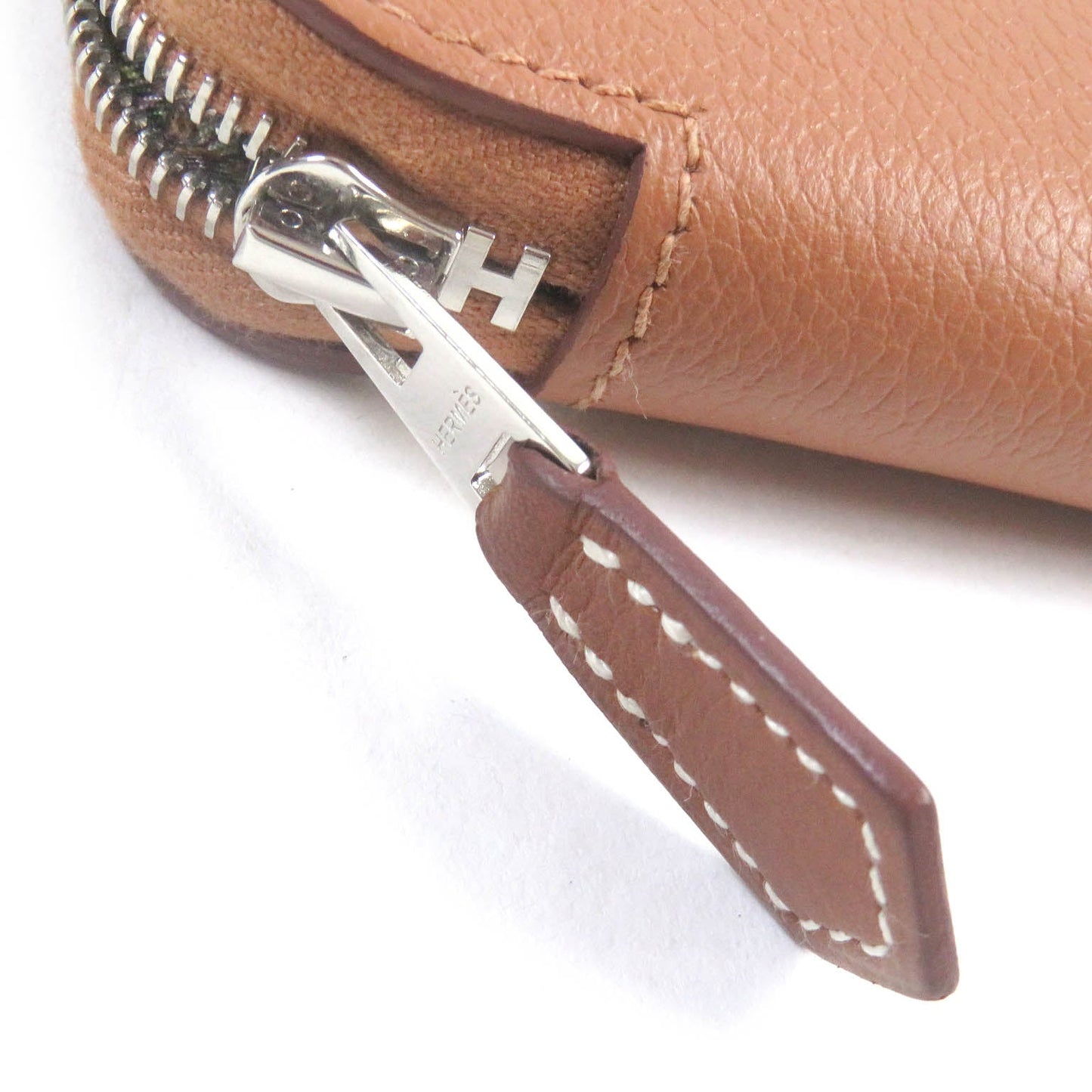 HERMES Coin case Evercolor Biscuit Azap compact