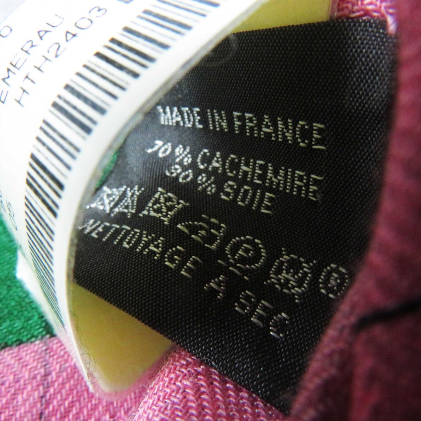 HERMES scarf silk Rose Bonbon/Emerald Carre140 Caregean coaching deja vu