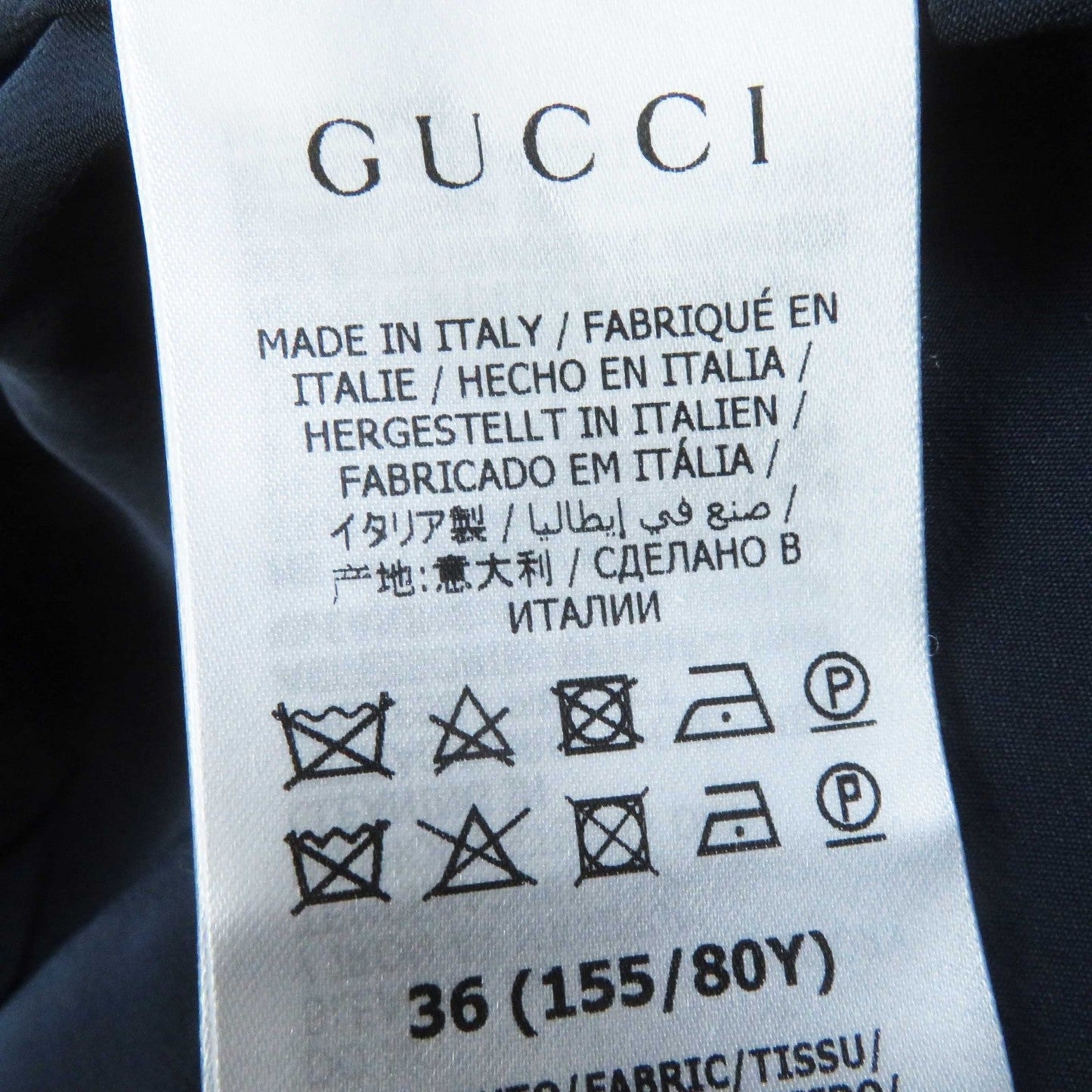 GUCCI one piece 652725 wool Navy 36