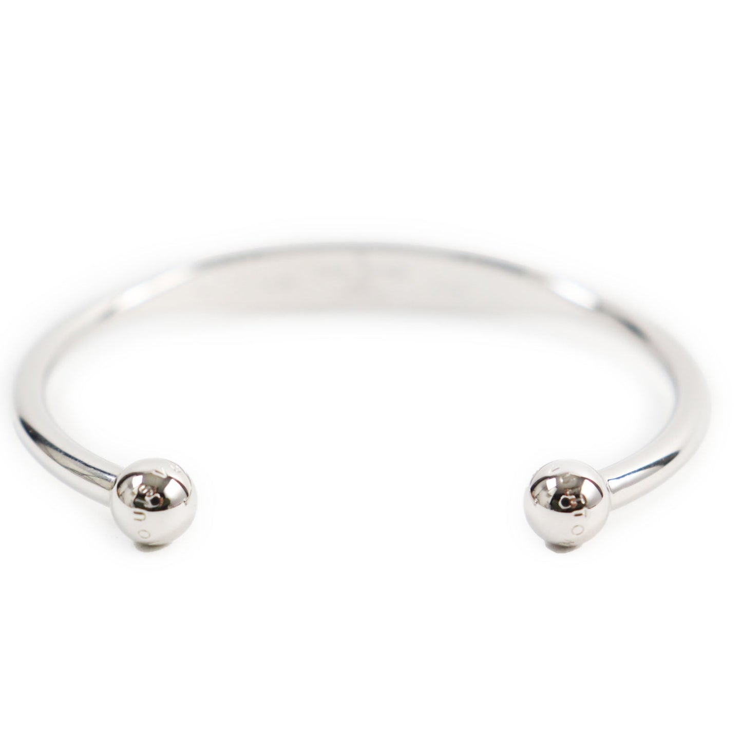 LOUIS VUITTON Bangle M64840 metal Silver Jonck Monogram Bracelet