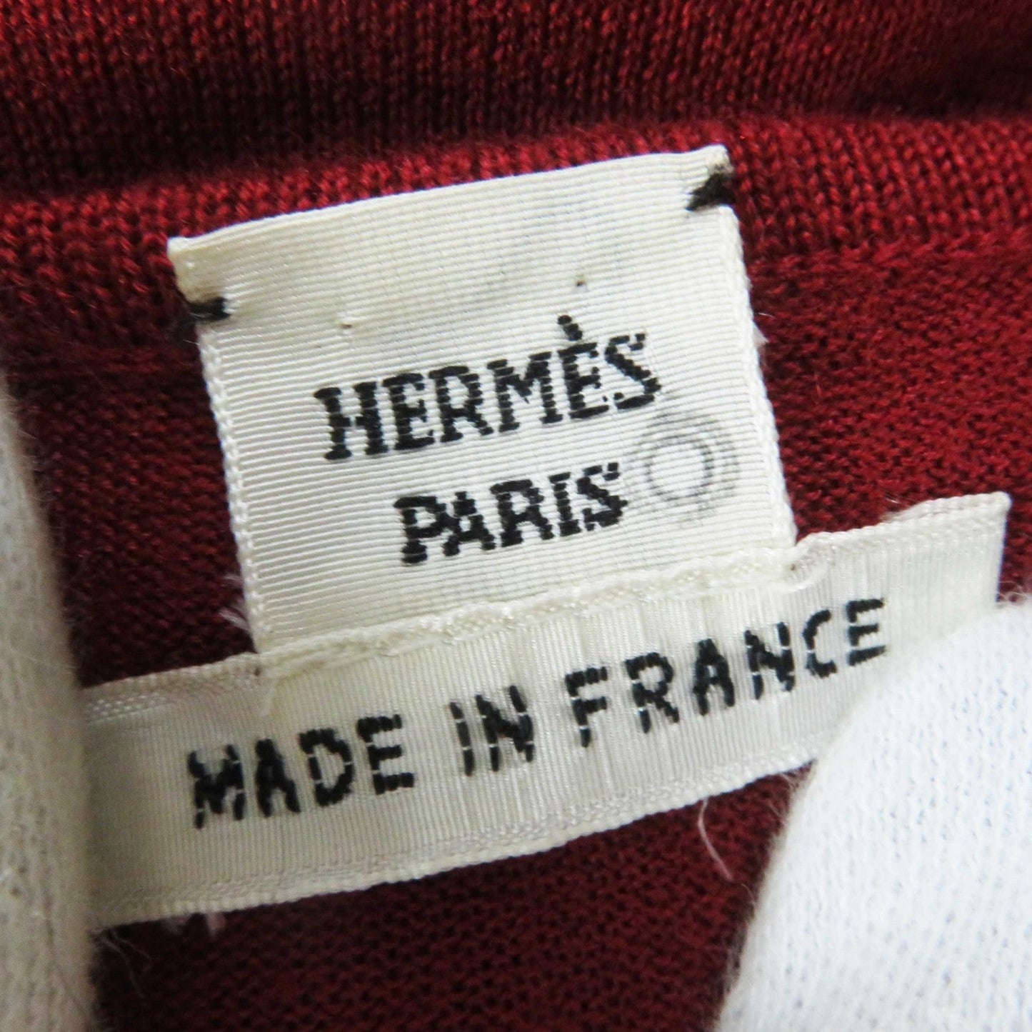 HERMES Cut Rayon Bordeauxtype 38