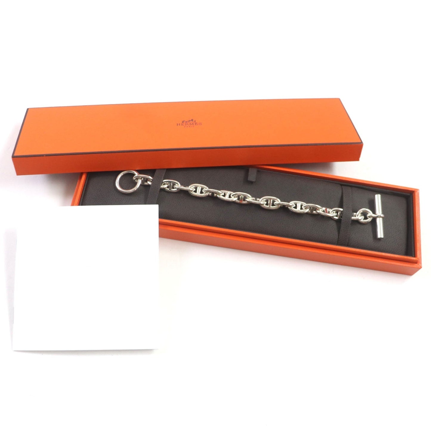 HERMES bracelet SV925 Silver Chene Dunkle MM