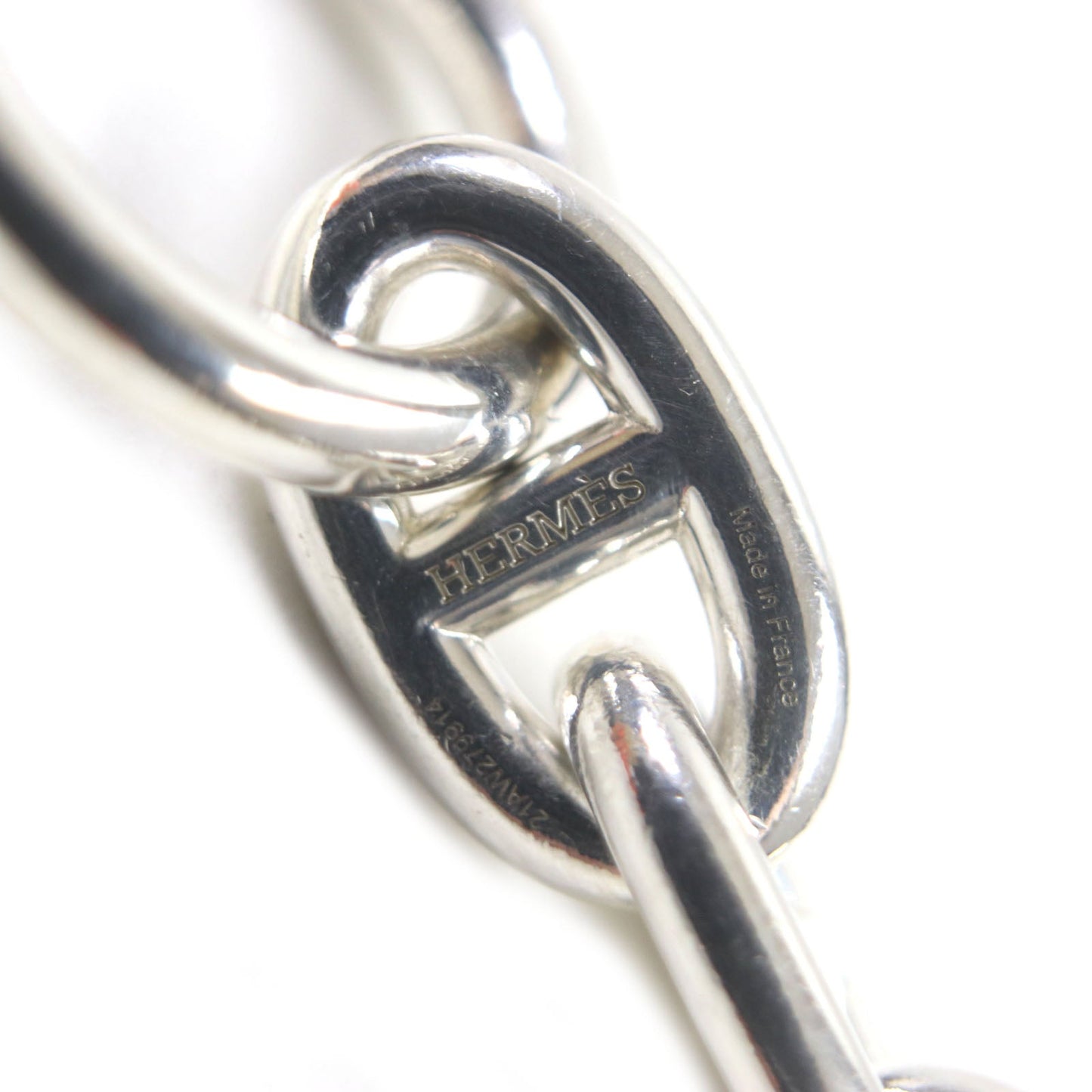 HERMES bracelet SV925 Silver Chene Dunkle MM