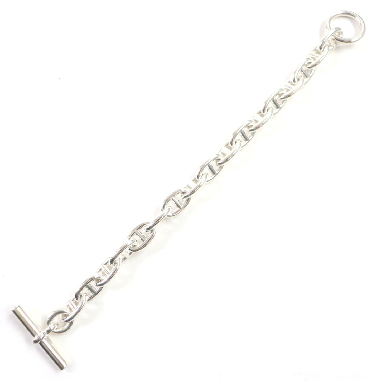 HERMES bracelet SV925 Silver Chene Dunkle MM