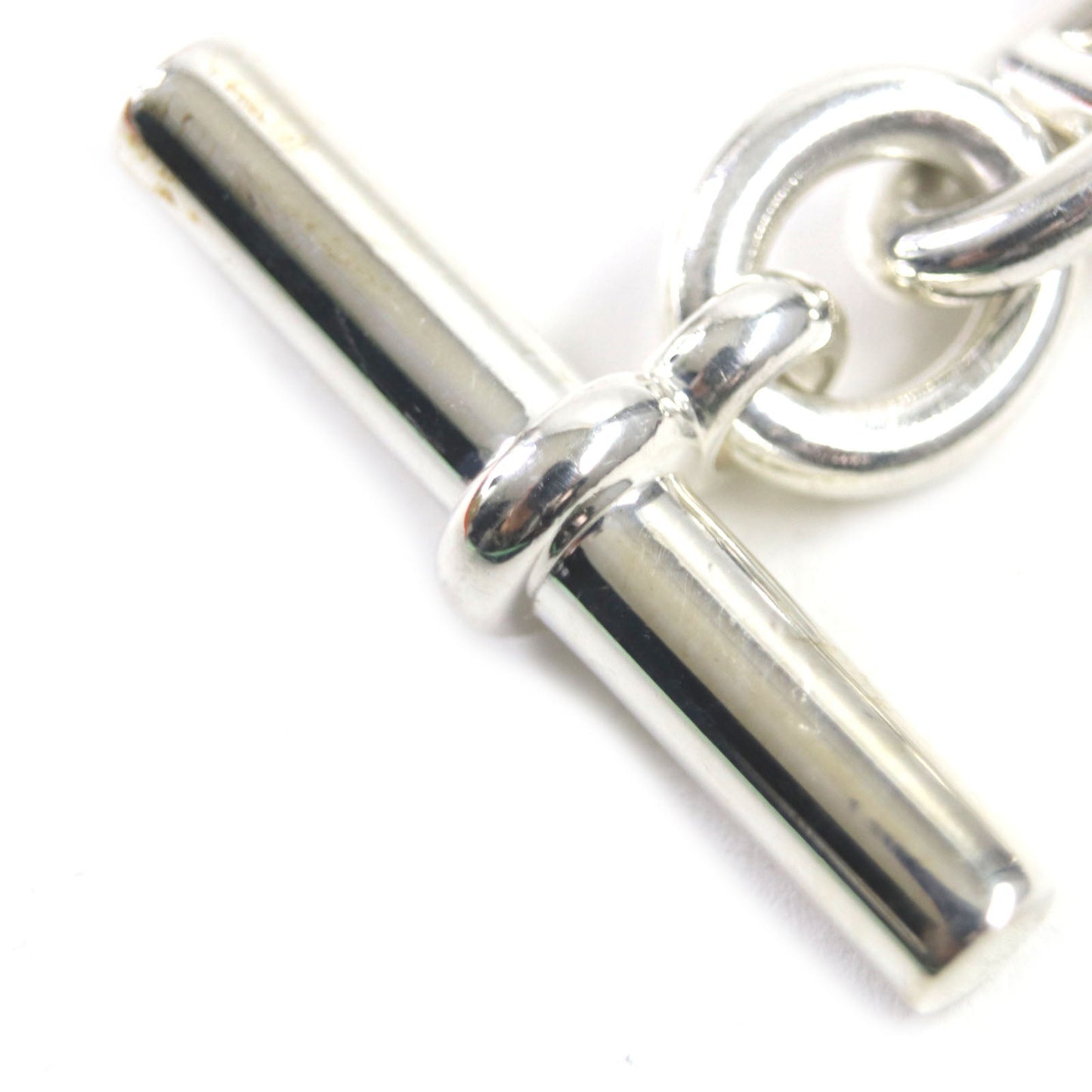 HERMES bracelet SV925 Silver Chene Dunkle MM