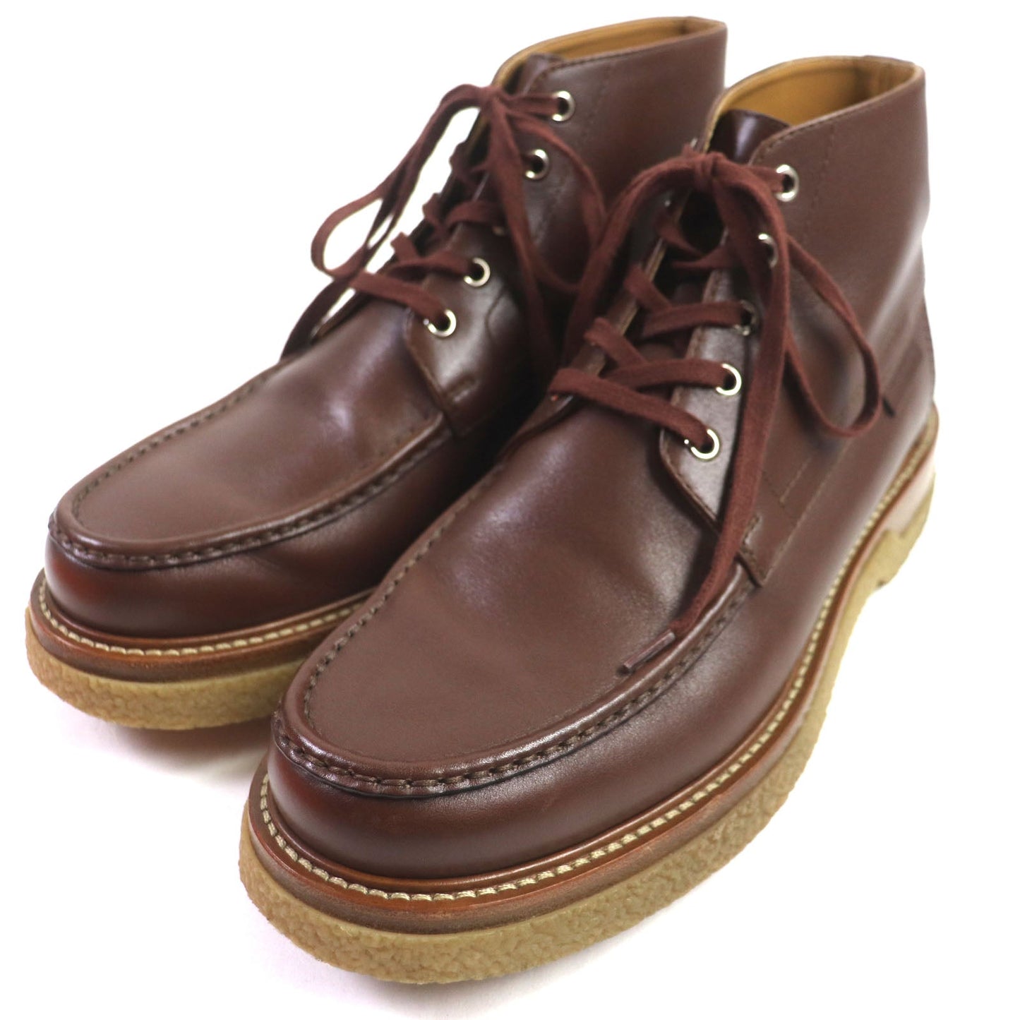 HERMES Ankle boots leather Brown Denver No description