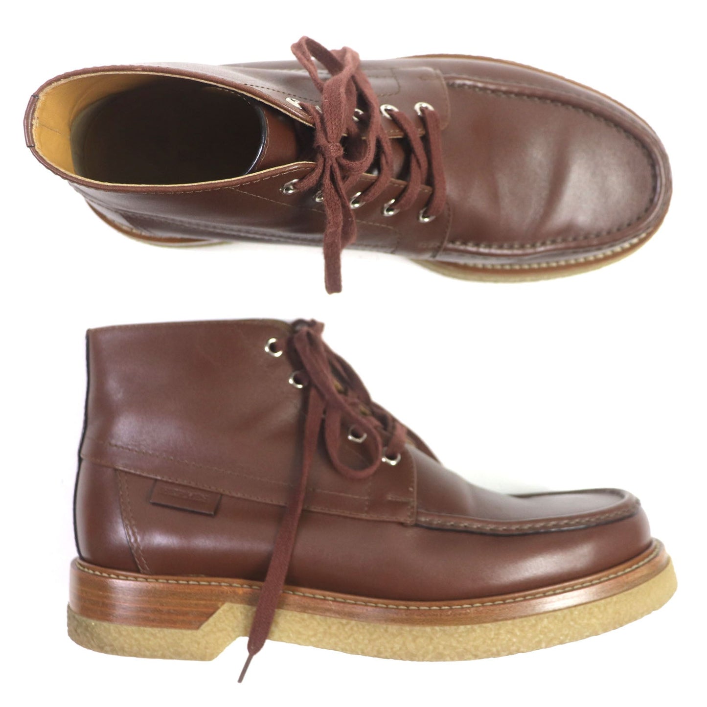HERMES Ankle boots leather Brown Denver No description