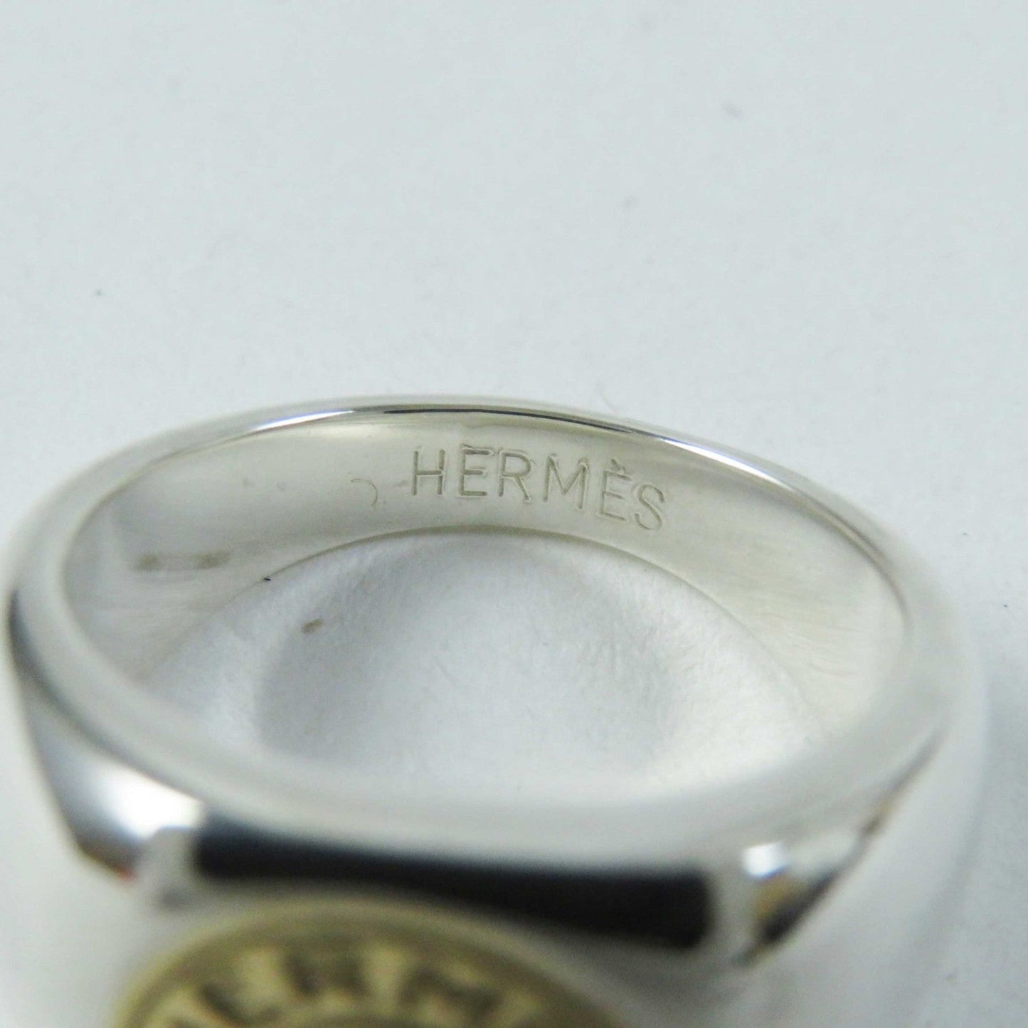 HERMES Ring Main: SV925, Part: 750 Silver gold Women Used
