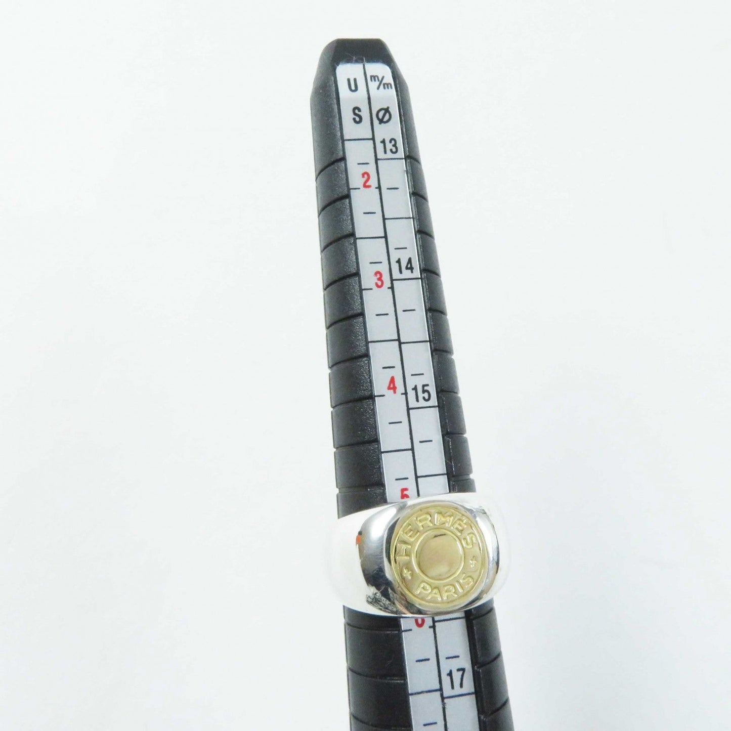 HERMES Ring Main: SV925, Part: 750 Silver gold Women Used
