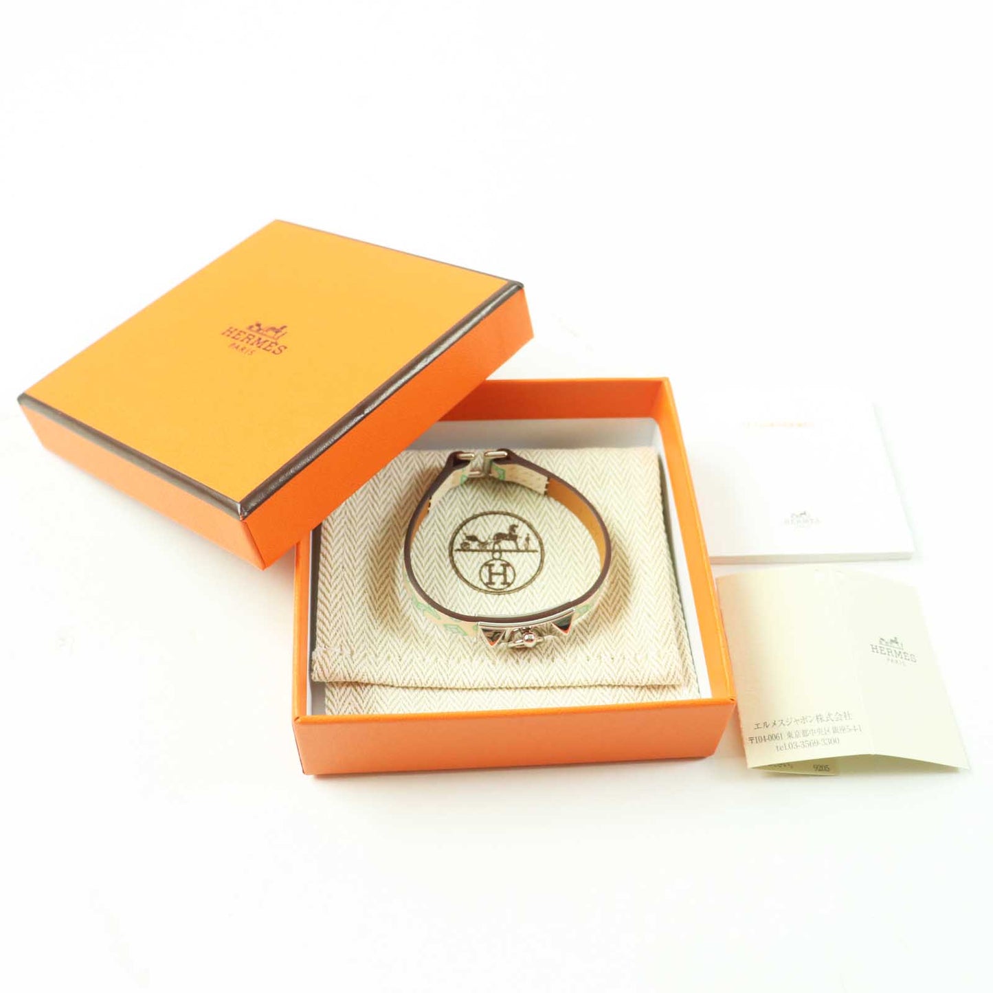 HERMES bracelet leather Multi reval mini