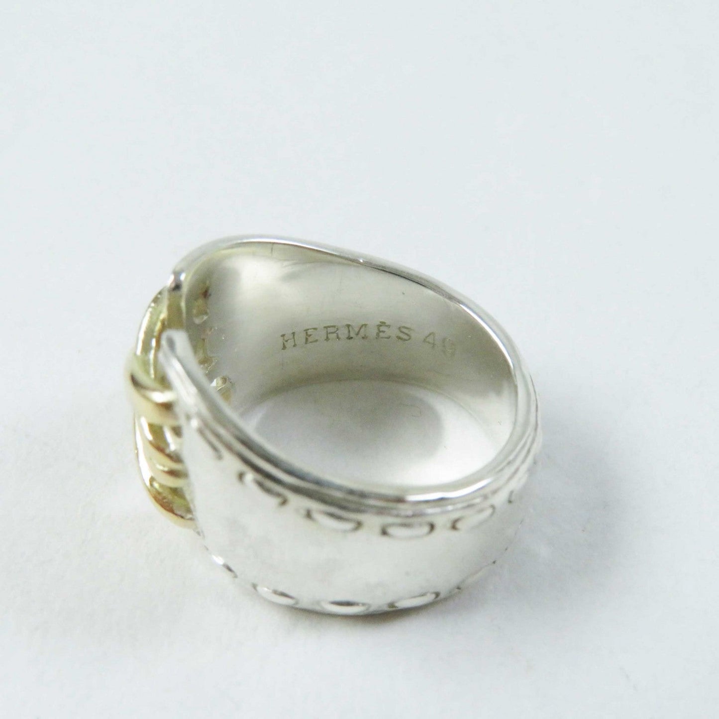 HERMES Ring AG925 Silver gold Mexico