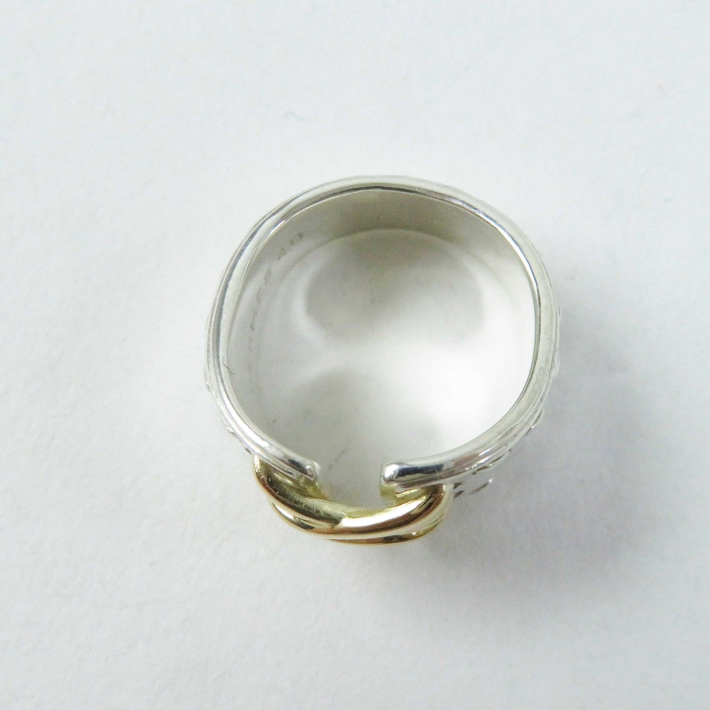 HERMES Ring AG925 Silver gold Mexico