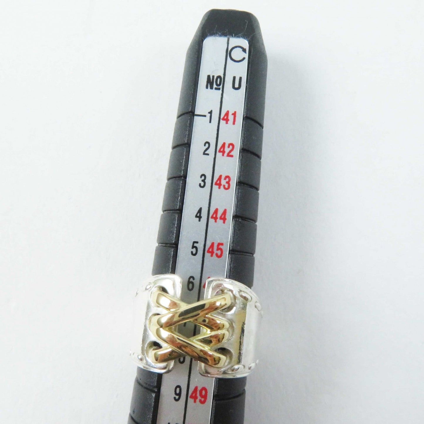 HERMES Ring AG925 Silver gold Mexico