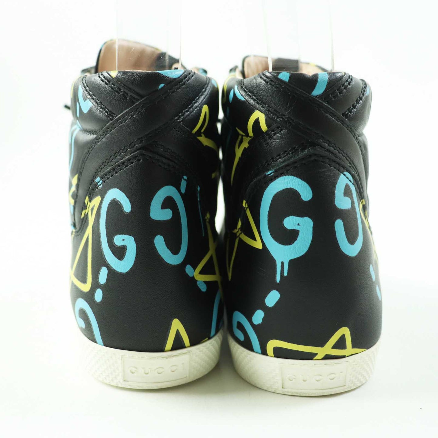 GUCCI High cut sneakers 448482 Main: Leather black multi ghost Women 36 Used