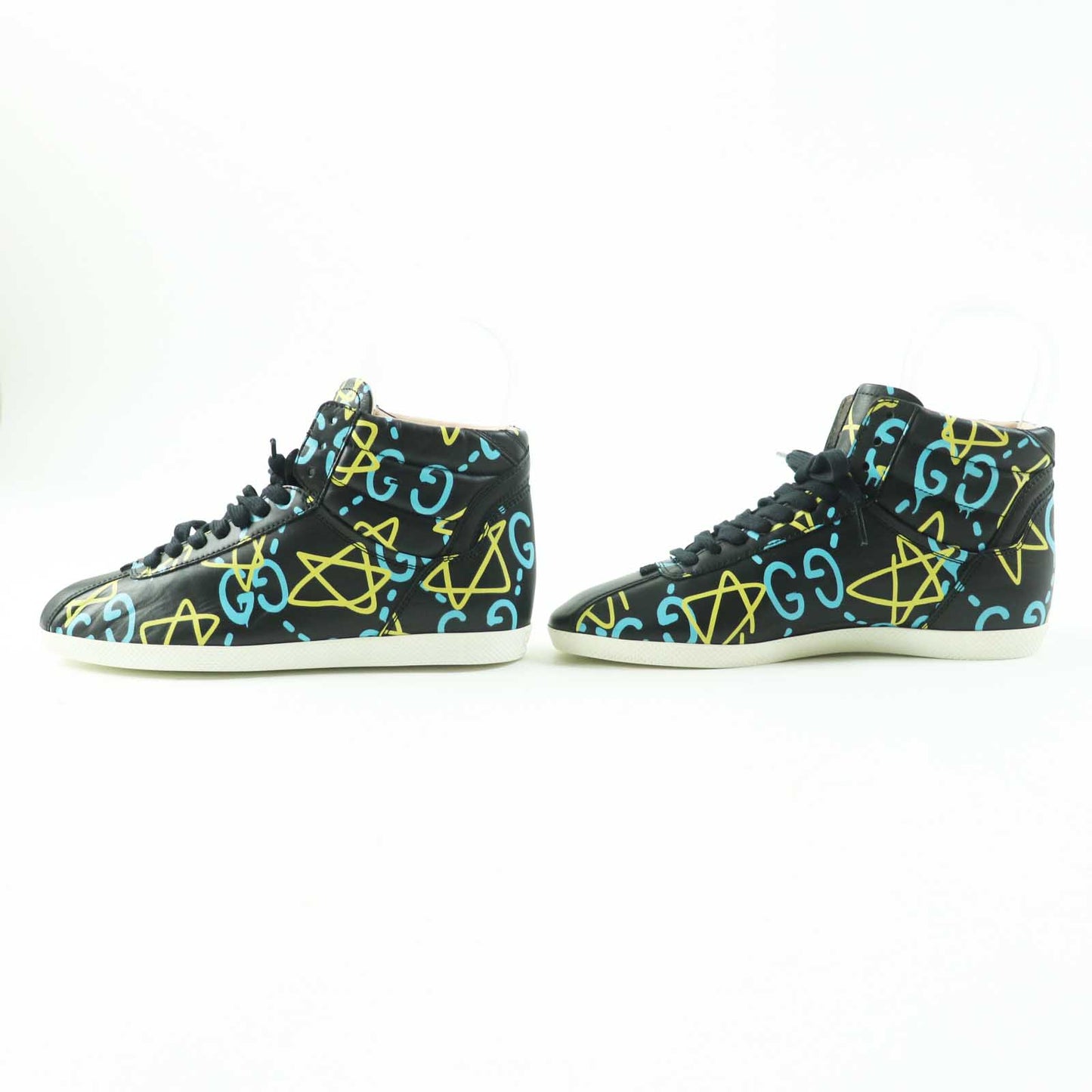 GUCCI High cut sneakers 448482 Main: Leather black multi ghost Women 36 Used