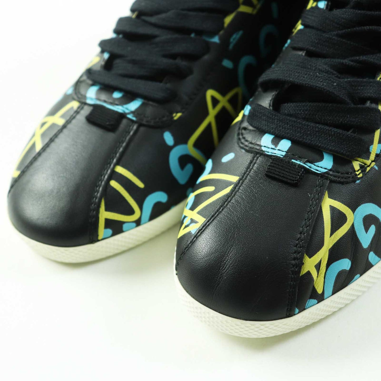 GUCCI High cut sneakers 448482 Main: Leather black multi ghost Women 36 Used