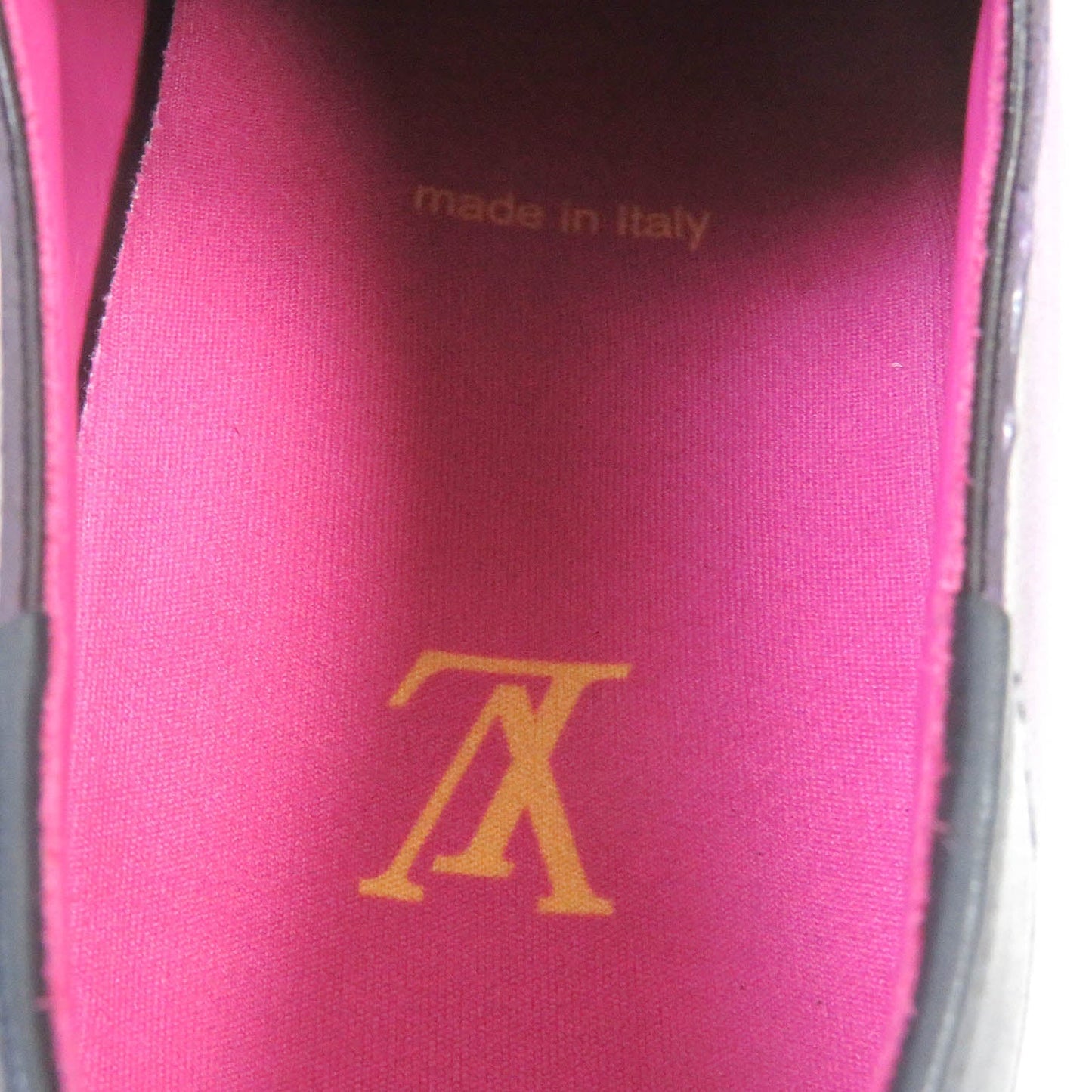 LOUIS VUITTON Dress shoes leather purple Goncourt Line 5 1/2
