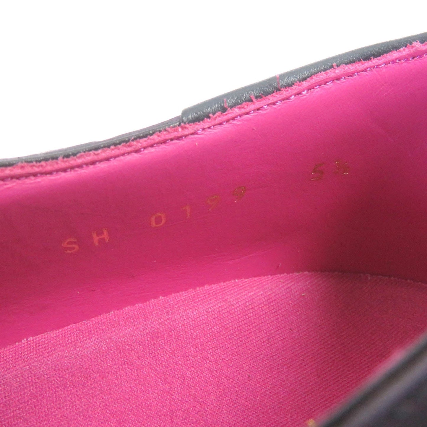 LOUIS VUITTON Dress shoes leather purple Goncourt Line 5 1/2