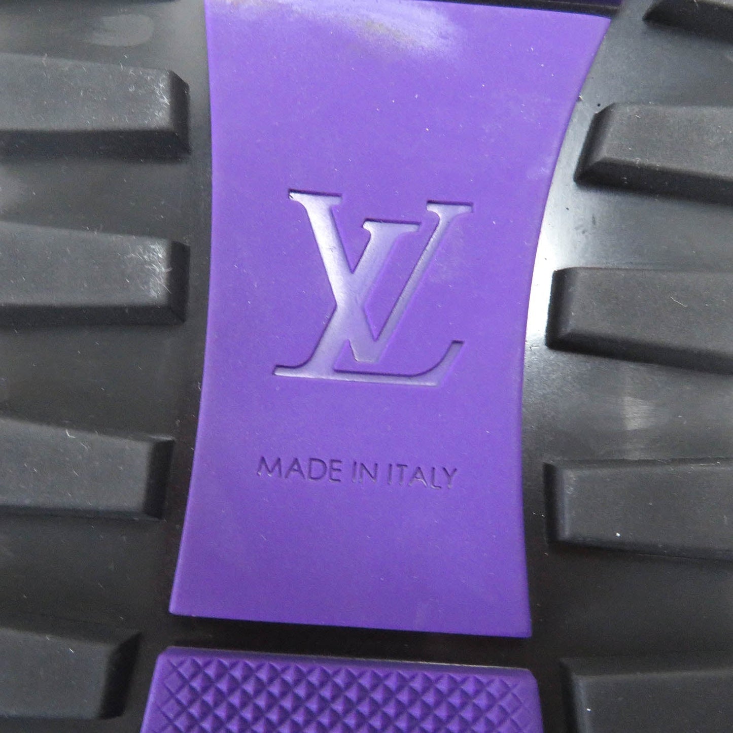 LOUIS VUITTON Dress shoes leather purple Goncourt Line 5 1/2