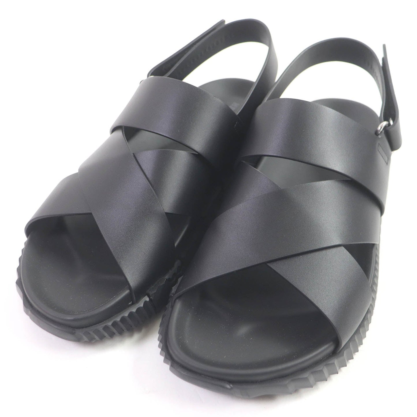 HERMES Sandals H222860ZH01430 leather black Electric 42