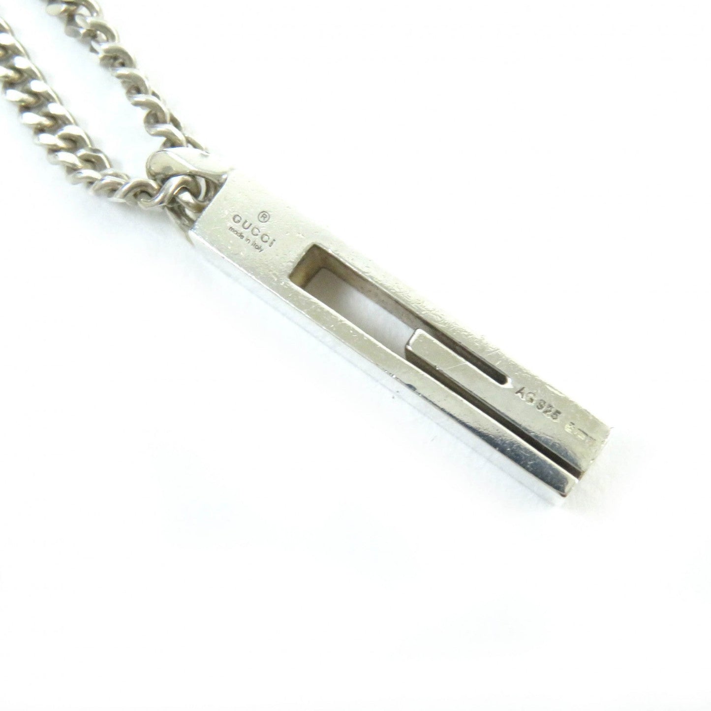 GUCCI Necklace 225055 AG925 Silver Branded G