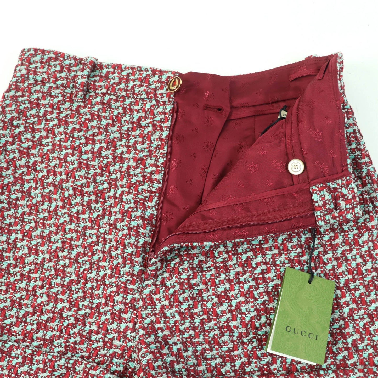 GUCCI Shorts 691396 cotton Red Green type 42