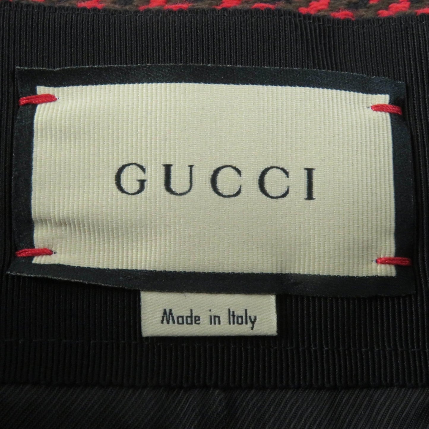 GUCCI Mini skirt 643737 wool Red type 38