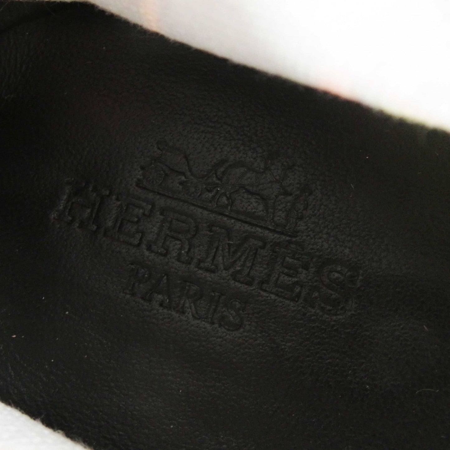 HERMES Slip-on canvas black multi 37