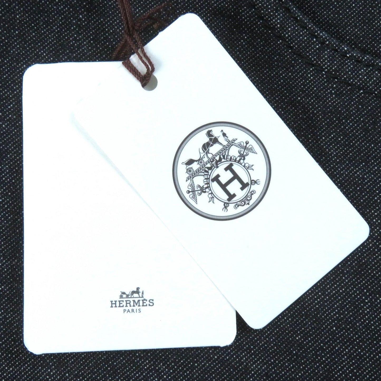 HERMES Denim pants 2E0451DQ cotton Indigo 34
