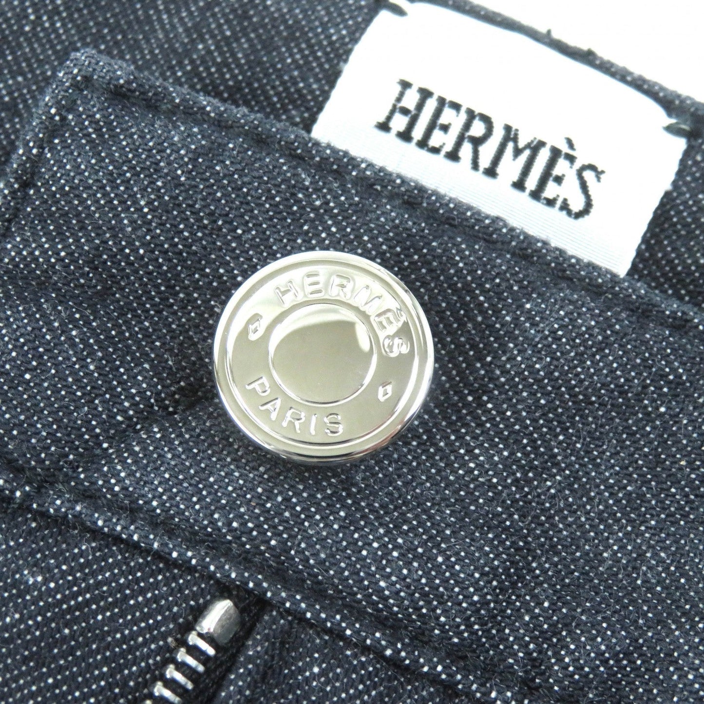 HERMES Denim pants 2E0451DQ cotton Indigo 34