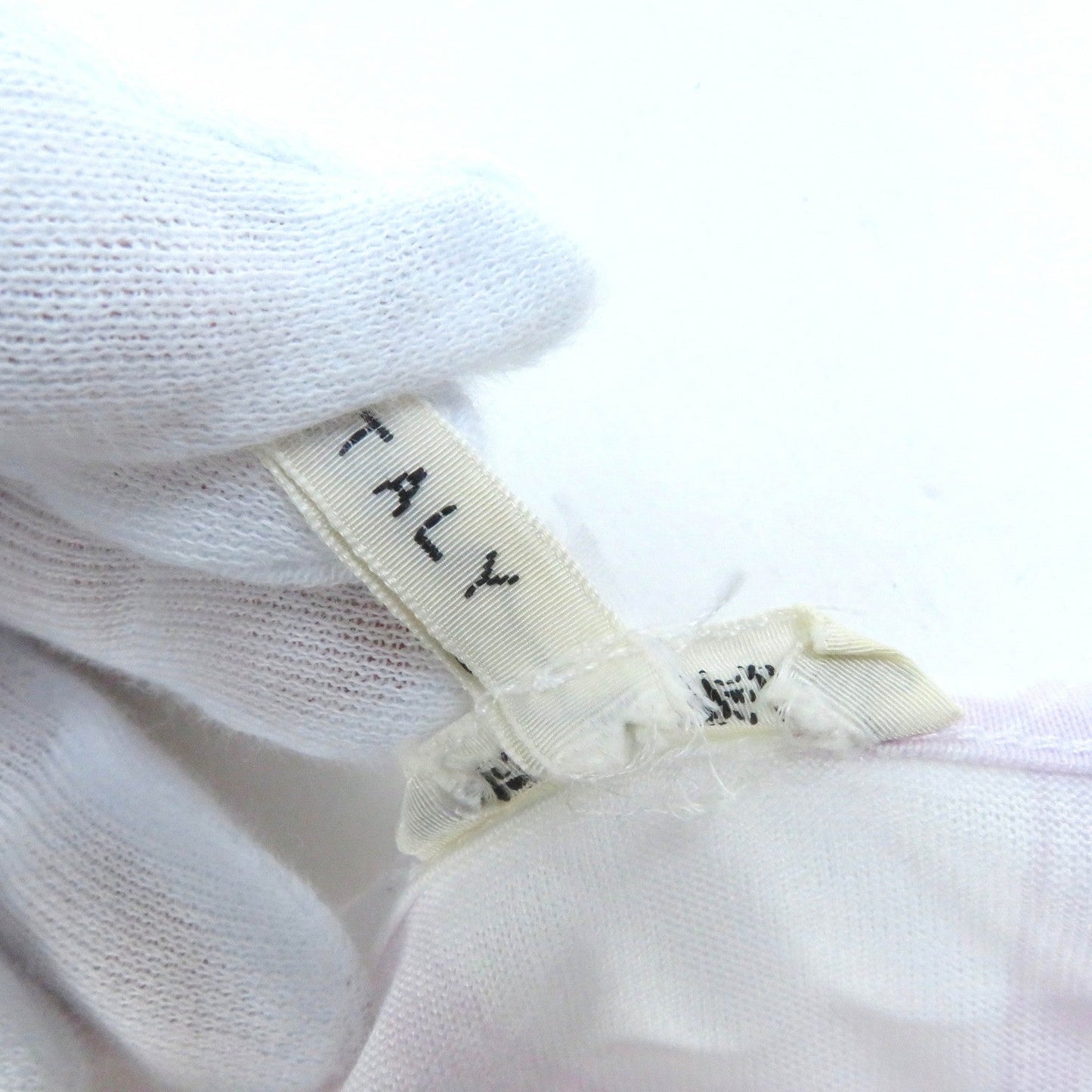 HERMES Short sleeve T-shirt Main: 100% cotton White purple Beaulieu Women L Used