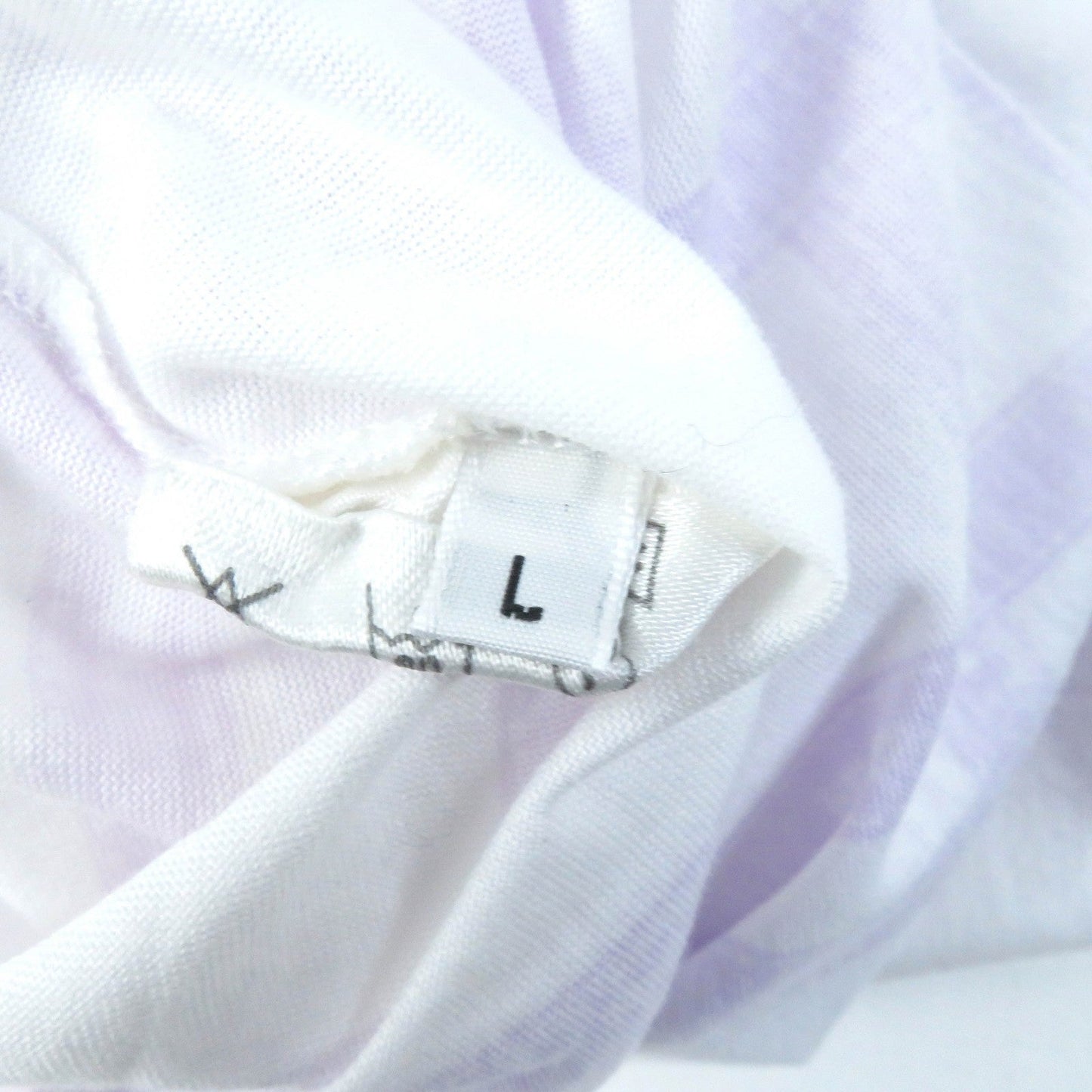HERMES Short sleeve T-shirt Main: 100% cotton White purple Beaulieu Women L Used