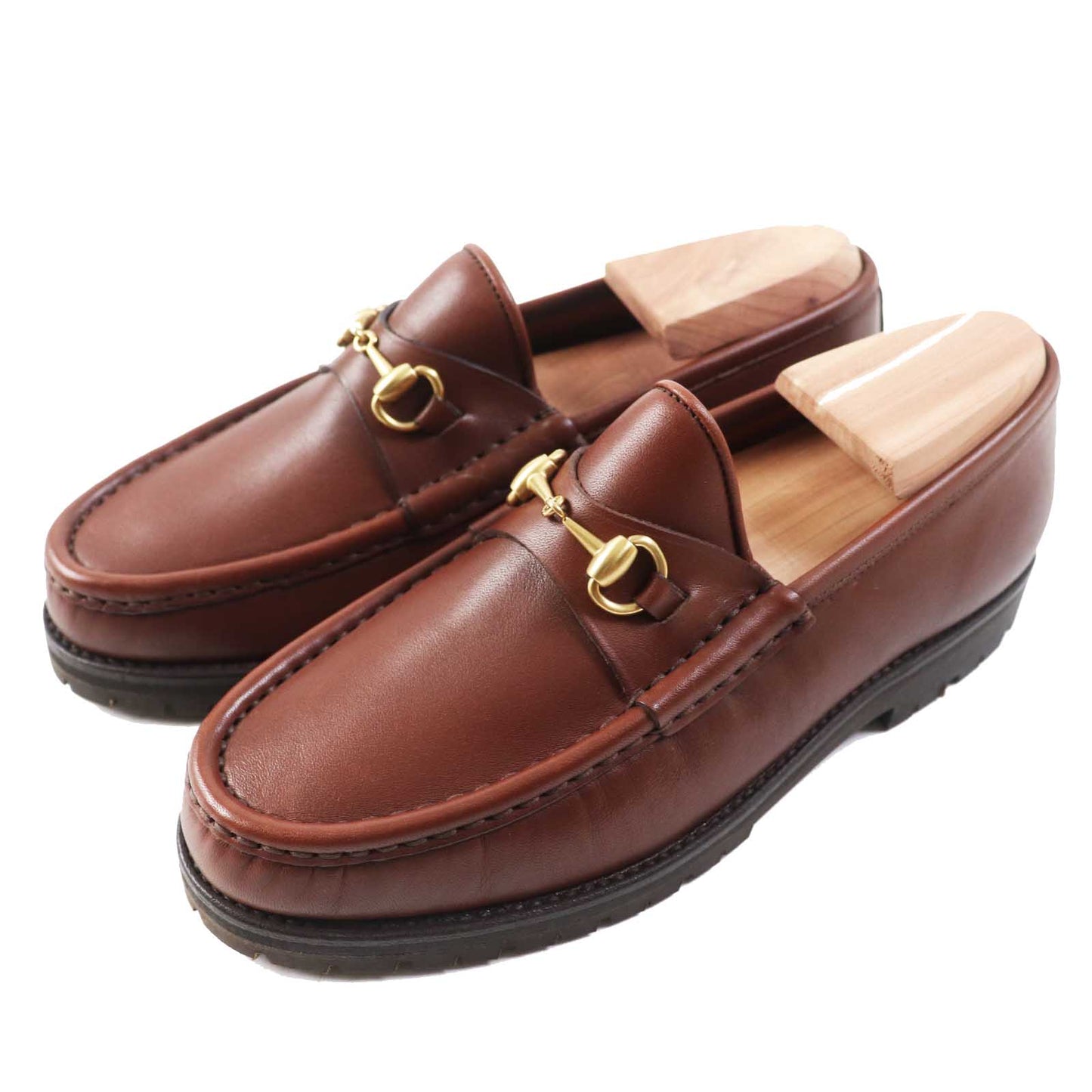 GUCCI loafers 101 6105 Main: Leather Brown Women 35.5 Used
