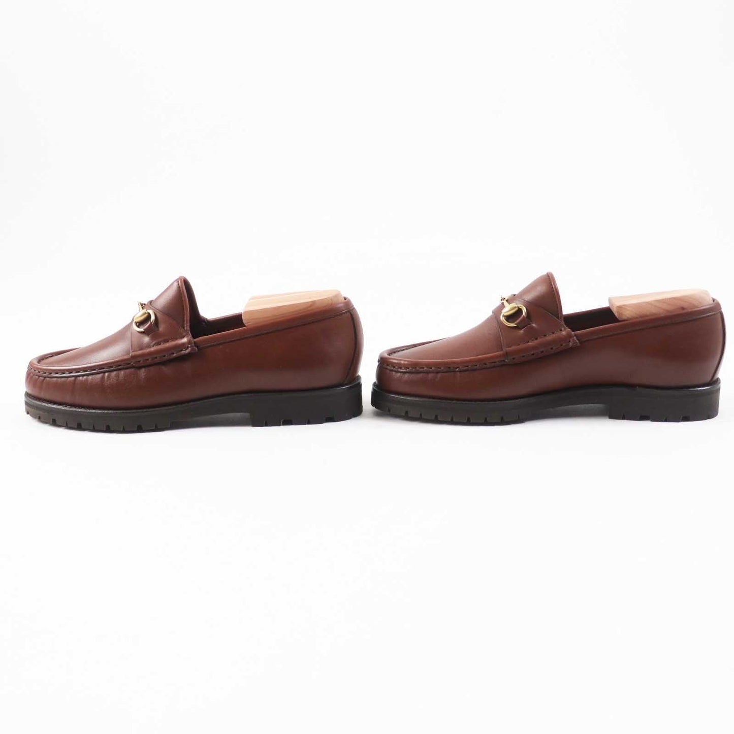 GUCCI loafers 101 6105 Main: Leather Brown Women 35.5 Used