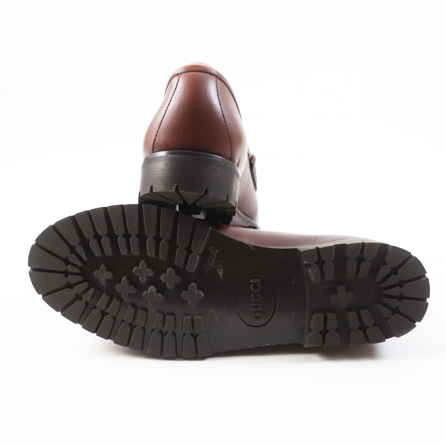GUCCI loafers 101 6105 Main: Leather Brown Women 35.5 Used