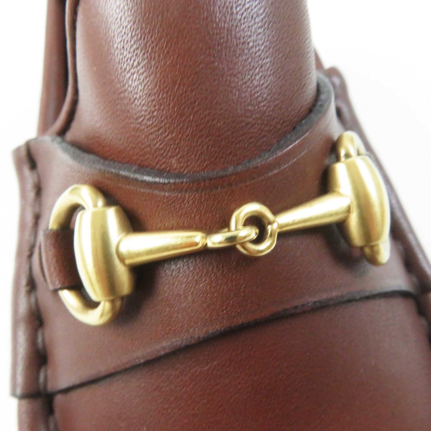 GUCCI loafers 101 6105 Main: Leather Brown Women 35.5 Used