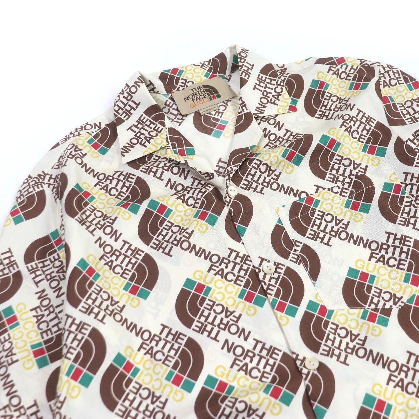 GUCCI Short sleeve shirt 654766 silk Ivory 44