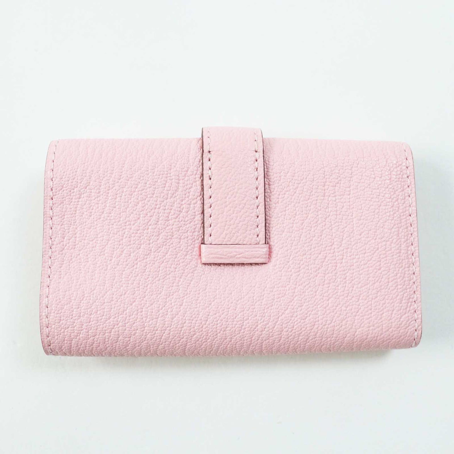 HERMES Key case Key holder  Chevre Misol Rose Confetti Bean